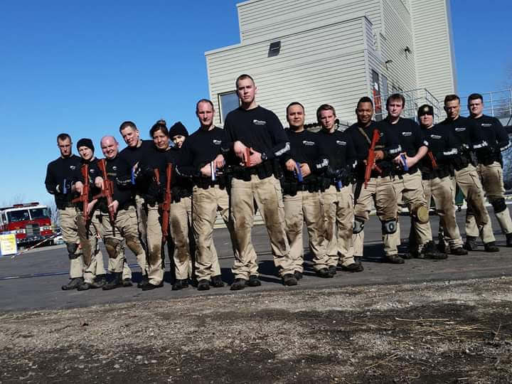 police academy class photo